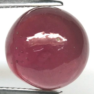 15.48 CT. Heated Red Ruby Madagascar Round Cabochon - Picture 1 of 4