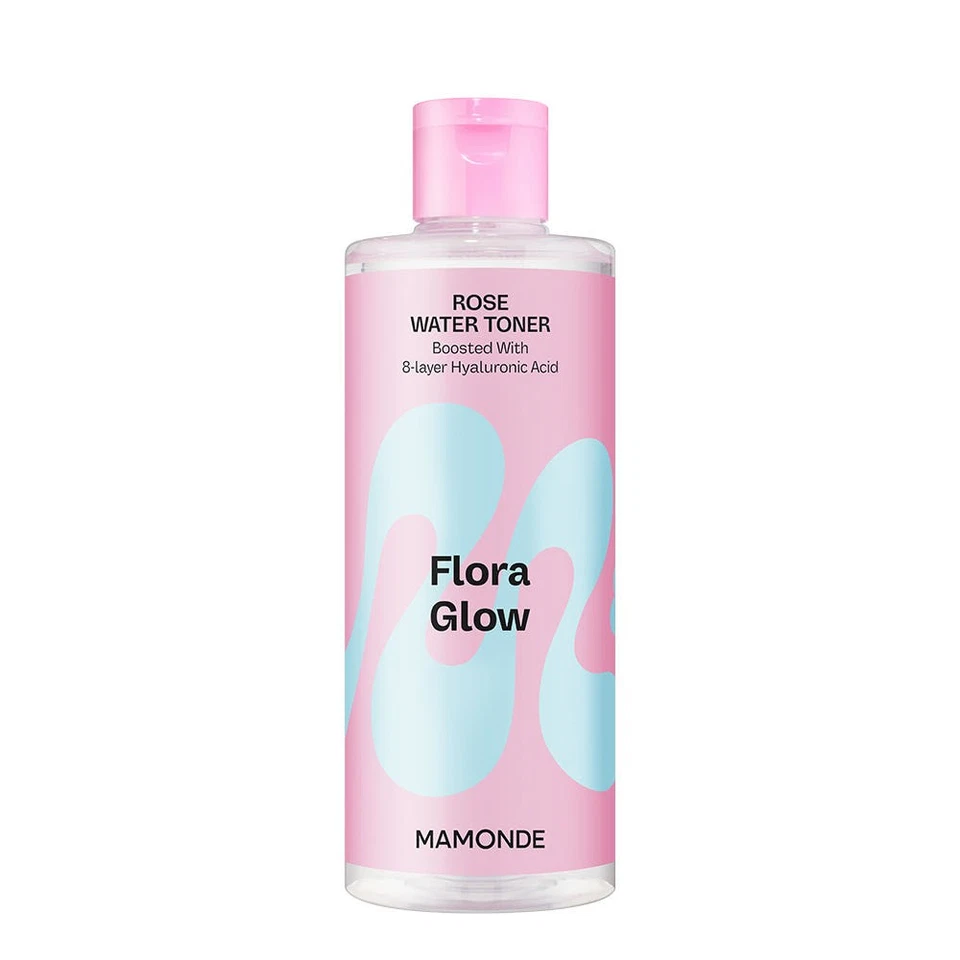Tónico para agua de rosas Mamonde Flora Glow 300 ml | Tónico hidratante para rosas coreanas con HA Foto 1 de 3