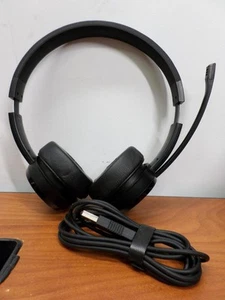 Lenovo 100 Stereo USB Headset Plug and Play with USB-A Rotatable Boom Microphone - Picture 1 of 8