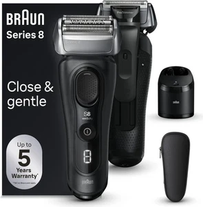BRAUN Series 8 8560cc Wet & Dry 4+1 Scherkopf Elektrorasierer 60 Min Schwarz NEU - Bild 1 von 5