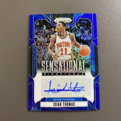 Prizm Isiah Thomas 2024-25 Blue Choice Sensational Signatures automático 21/49 Foto 1 de 2