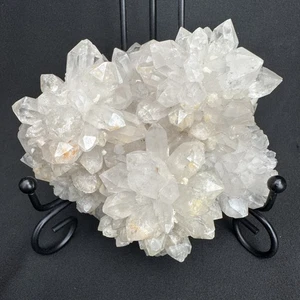 481grams Flower-Like Quartz Cluster with Prehnite from Yunnan, China #75 - Picture 1 of 14