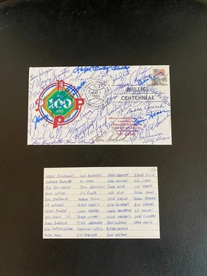 Autographed Phillies Centennial envelope (1983) - Image 1 of 2