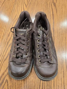 Skechers Tredd Damenschuhe 7 braun Leder Y2K Vintage Jammer klobig Oxford - Bild 1 von 12