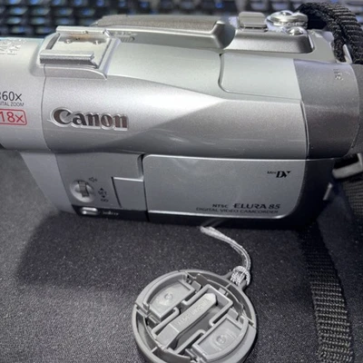 Canon Elura 85 Elura85A Silver Digital Video Camcorder 360x 18x Optical C W/Batt - Image 1 of 4