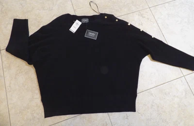 REDUCED Ninety Clothing Co. Womans Size M-L Soft Dolman Cut LS Sweater NWT - Image 1 of 4