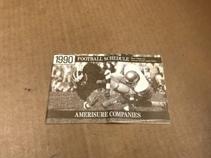 Folleto de calendario de la Liga Nacional de Fútbol y Fútbol Universitario Mayor 1990 de colección - Imagen 1 de 6