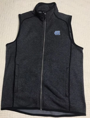 Cutter & Buck Full Zip Vest Mens Medium Blue UNC North Carolina Tar Heels - Image 1 of 4