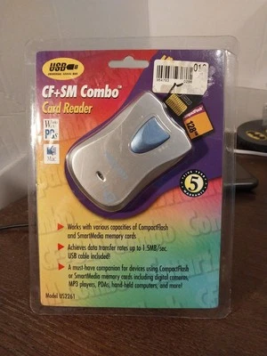 SIG Universal Serial Bus (USB) Cf+SM Combo Card Reader #US2261 NEW SEALED.  - Image 1 of 4