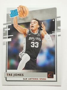 Panini Donruss 2020-21 N5 NBA Tre Jones Rated Rookie #244 San Antonio Spurs