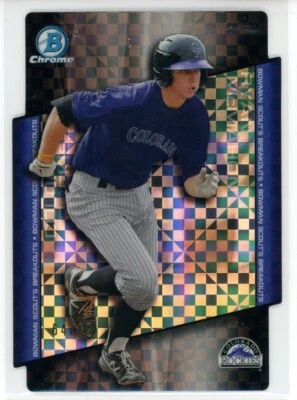 2014 Bowman Draft Chrome Ryan McMahon Scout's Breakout Die Cut XFractor /99 - Image 1 of 2