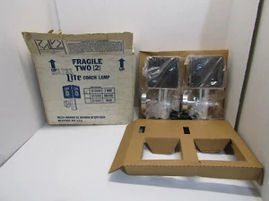 NUEVO EN CAJA PAR ANTIGUO DE LUCES DE PARED DE APLIQUE DE CERVEZA MILLER LITE ENTRENADOR LÁMPARA BARRA LETRERO HOMBRE CUEVA - Imagen 1 de 4
