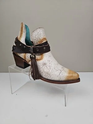 Botines Corral Correa Tachonada Cuero Western Pull On Botines Z2000 Mujer 9M  Foto 1 de 4