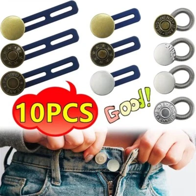 10/Pcs Button Extender for Trousers, Button Waist Extender, Pants Waist Extender - Image 1 of 4