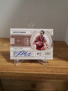 2010-11 Playoff National Treasures Auto 24/99 Kevin Martin #33 Rockets - Picture 1 of 12