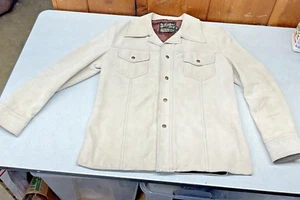 Sexy Vintage Suede Leather Mens Sears Roebuck The Leather Shop USA Size 40 - Picture 1 of 13