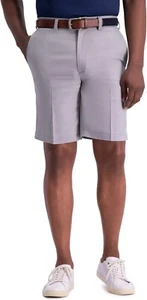 Haggar Men's Shorts Cool 18 Pro Straight Fit 4-Way Stretch Expand Waist W38 B596 - Picture 1 of 2