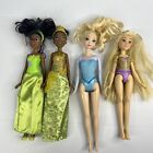 Disney Princess Dolls Tiana Rapunzel Elsa x4 Bundle Bulk Lot Action Figures Play