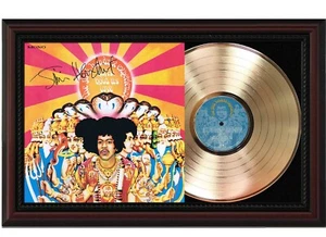 Jimi Hendrix Axis Cherry wood Reproduction Signature Record Display "M4" - Picture 1 of 5
