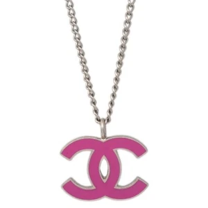 Chanel CC Chain Necklace Pendant Pink 04P 115621 - Picture 1 of 4