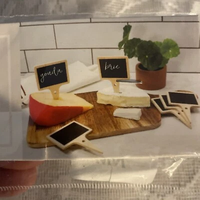 NWT Chalkboard Write On Cheese Markers 1 Pkg Of 6 Width 2.5" Length 4" - Image 1 of 4