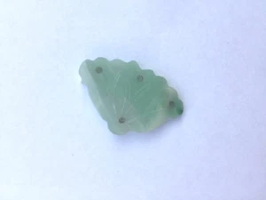 Antique Chinese Burmese Jade of a Lotus Leaf - Picture 1 of 3