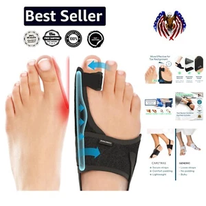 Adjustable Bunion Splint with Big Toe Separator - Non-Surgical Relief, 2 Count - Picture 1 of 10