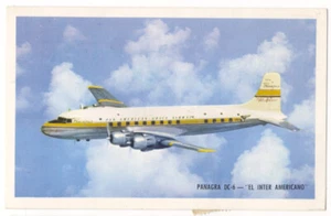 PANAGRA DC-6 El Interamericano PAN AMERICAN GRACE Airways ca1954 PERÚ - Imagen 1 de 2