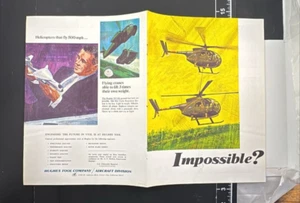 Hughes Helicopters Multi Page Vintage Print Ad 1966 - Picture 1 of 10