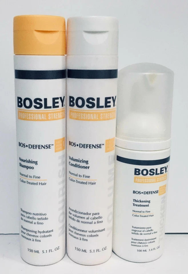 Bosley Nourishing Shamp. Volumizing Condi. Thickening Treat. Color-Treated -3 PC - Image 1 of 1