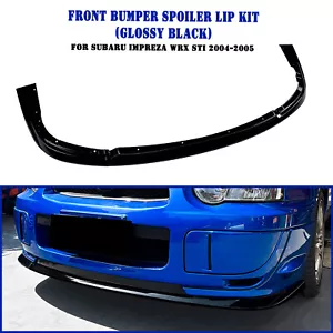 Car Front Bumper Spoiler Lip Kit For Subaru Impreza WRX STI 2004–2005 Black - Bild 1 von 10