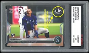 Tarjeta de novato de Julio Rodríguez 2022 Topps ahora 1er grado 10 #1056 Marineros de Seattle - Imagen 1 de 1