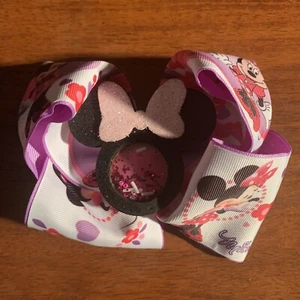 Minnie Mouse Handmade Large Hair Bow - Picture 1 of 9