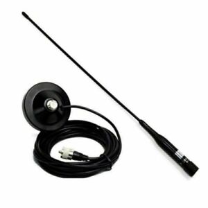 Magnetic Mount NL-R2 PL259 UHF VHF 144/430MHz Dual Band Male Ham Mobile Antenna