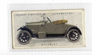 (Jy859-100) Lambert & Butler,Motor Cars A Series,Wolseley,1922 #2