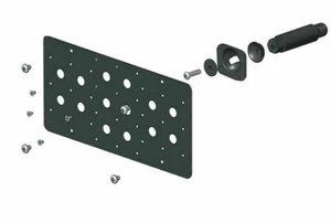 Front Bumper Tow Hook License Plate Mount Bracket For Toyota Yaris iA 2017-2018 - Picture 1 of 7