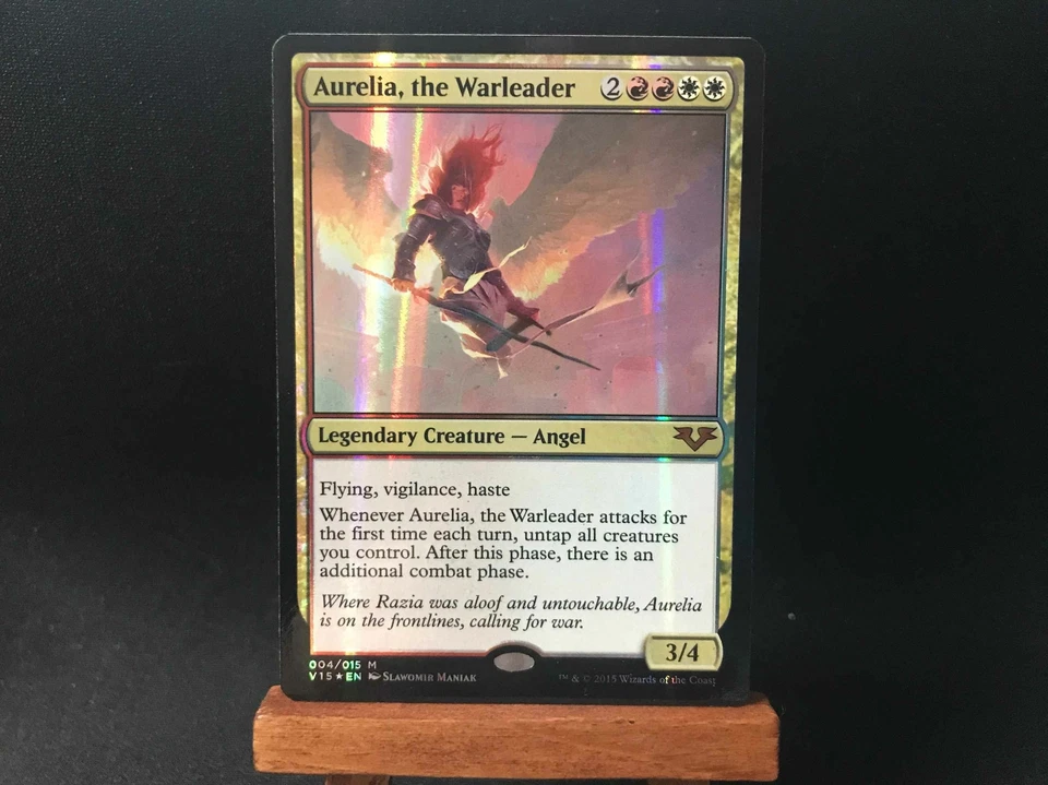 Aurelia the Warleader - FOIL Mythic Red White Creature - NM - Gatecrash MTG - Image 1 of 1