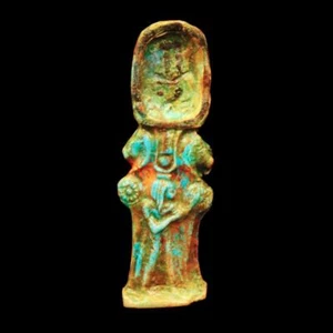ÚNICA Antigua Loza/Piedra Amuleto Estatua del Antiguo Egipto... ÚNICA EN SU CLASE - Imagen 1 de 6