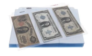 5 BCW 3-POCKET LaserWeld® Seite 3,5x8 Währung Papier Geld Seiten für 3 Ringe - Bild 1 von 6