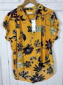 Urban Outfitters NWT Women’s SZ Small Orange W/floral Hi/Low Hem - Picture 1 of 5