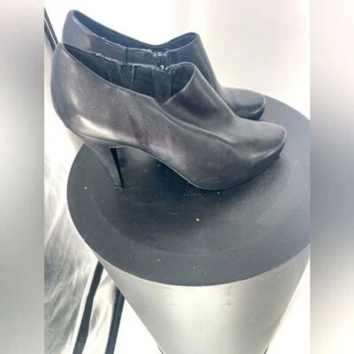 Worthington Cuero Negro Botas Tacones Talla 8 1/2 Bin 1 Foto 1 de 4