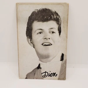 Dion Exhibit Arcade Card Heavy Stock 1960s Bio Back From Billboard Magazine - Bild 1 von 2