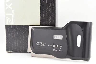 [MINT in Box ] Contax DATA BACK Titan Silver for T2 From JAPAN - Image 1 of 4