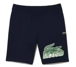 Lacoste Größe L (Large) Herren Shorts ungebürstet Baumwolle Fleece dunkelblau - Bild 1 von 11