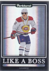 2023/24 PARKHURST..COLE CAUFIELD..LIKE A BOSS..EXCLUSIVE..CARD # LB-7..CANADIENS - Foto 1 di 2