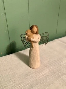 Willow Tree Engel der Freundschaft mit Welpe Susan Lordi Vintage 1999 Demdaco - Bild 1 von 5
