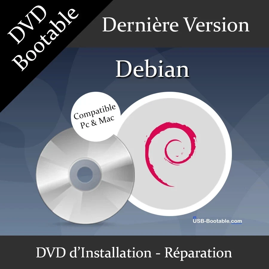 DVD Bootable Debian + Guide d'utilisation - Bild 1 von 1