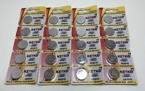 KEYKO 3V Micro Lithium Cell Battery CR2016-BL5 High Tech  4-Pack - Picture 1 of 2