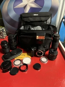Nikon D D40x 10.2MP Digital SLR Camera - Tayon 55mm Dx 18-55mm Kalt Extras *desc - Picture 1 of 20