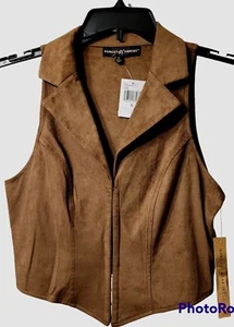 Almost Famous Junior's Größe Large Kunstwildleder Weste Schrank Zubehör Geschenk  - Bild 1 von 10